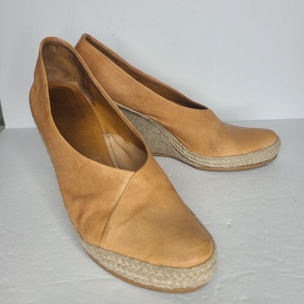 COCLICO Shoes Helen Platform Wedge Pumps EU 39.5